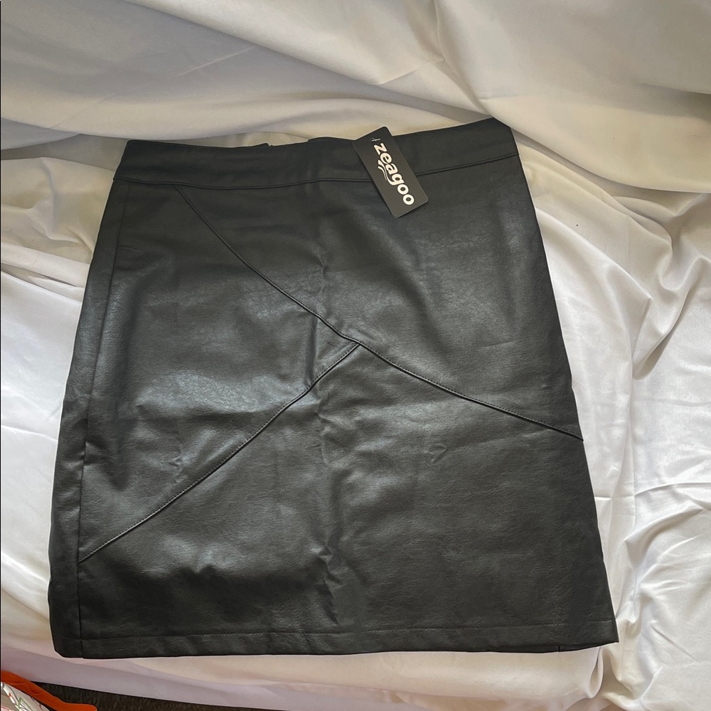 Zeagoo Elegant Black Pencil Skirt